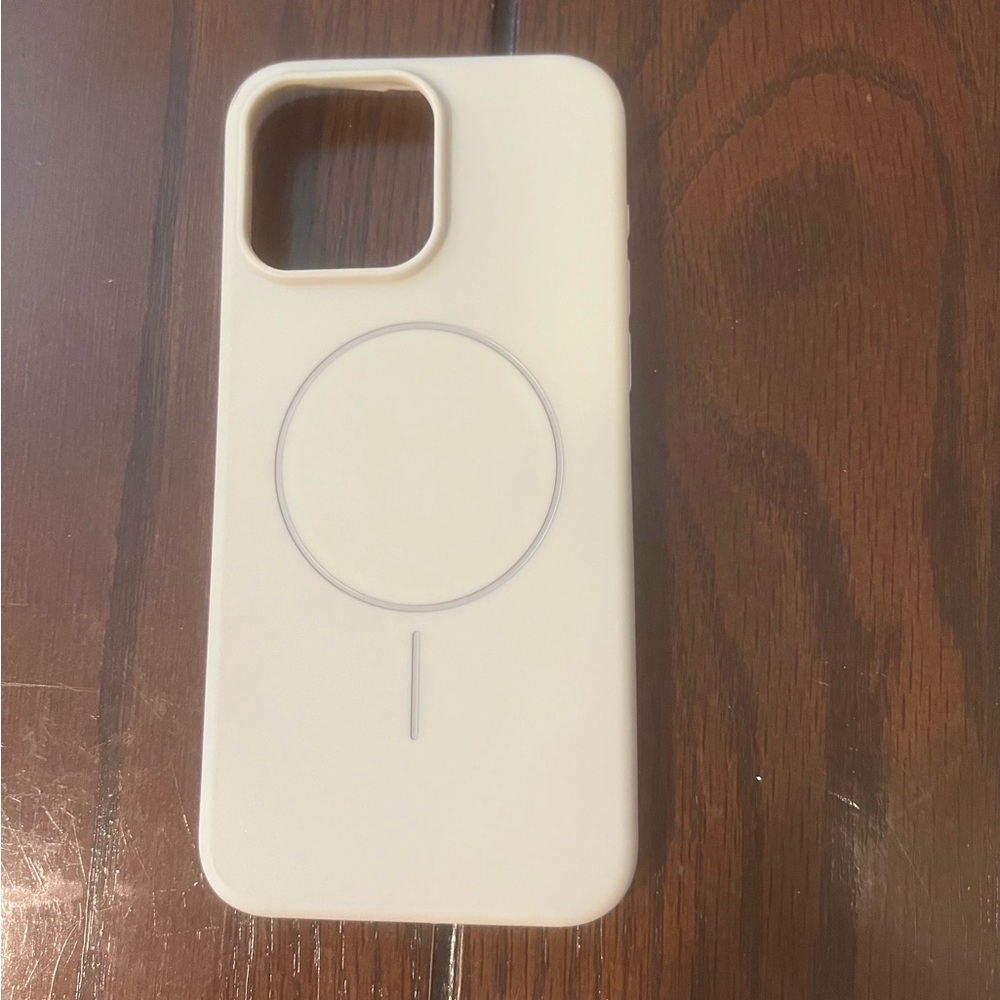 iPhone 15 ProMax Light Gray Silicone Phone Case